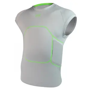 Unequal CC Hart III Shirt Heart Guard Sternum Protection Padded Shirt with Built-in Pockets for Removable Pads and Flexshell Outer Plate for Enhanced Protection