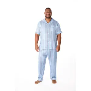 Bamboo Stripes Men's Pajama Set