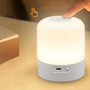 Portable LED Night Light, Rechargeable Night Light, Compact Cordless Table and Bedside Lamp, LED Touch Light, Rechargeable USB Lamp, Usb Powered Lamp, Ideal for bedrooms, living rooms, kitchens Warm light/White light