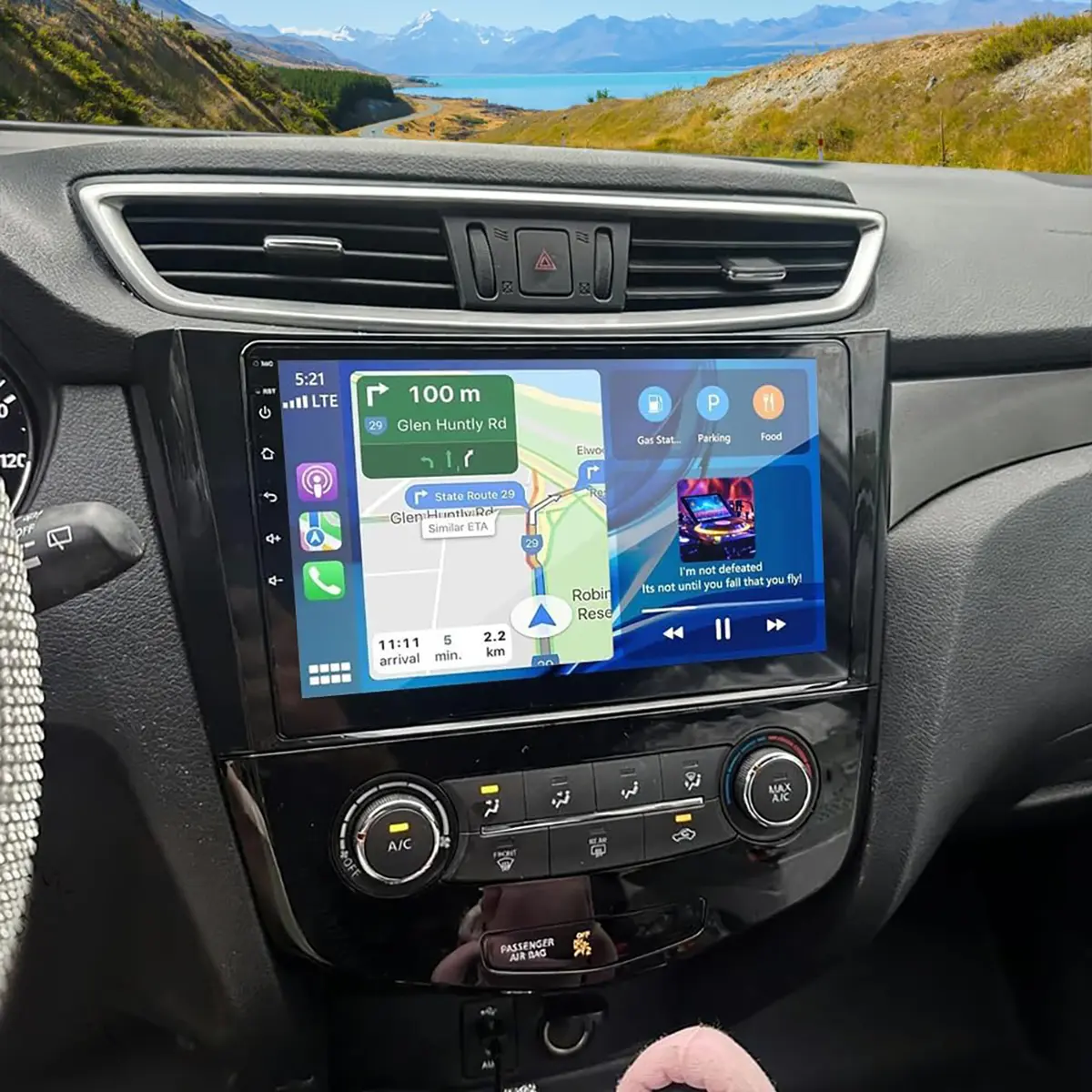 10.1 in Android 13 Car Stereo for Nissan Rogue X-Trail Qashqai 2014-2018, Wireless CarPlay & Android Auto, Split Screen, MirrorLink, Wireless Sync, Bluetooth Audio, HiFi FM/RDS, WiFi Navigation, SWC, Backup Camera, 2.5D HD Touchscreen, Built-in Mic, Exter