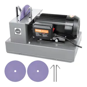 VEVOR Lawn Mower Blade Sharpener, TikTokShopBlackFriday, 1HP 750W Lawnmower Blade Grinder with 9-inch Ceramic Grinding Wheel, Powerful Bench Mower Sharpening Machine for High/Low Lift Blades, Gator Blades, Flat Blades