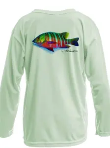 Santiago Snapper Kids Performance Fishing Shirt UPF 50+ Sun Protecting