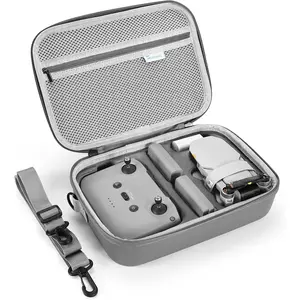 Mini 4K/2 SE Drone Case, Portable Leather PU Case with  Strap, Handle and Propeller Holders