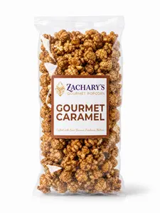 Gourmet Caramel Popcorn – Dark Molasses Caramel, Not Corn Syrup | Small-Batch, Coconut Oil Popped, Gluten-Free | Zachary's