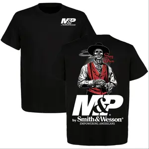 Smith & Wesson “Say When” Old West T-Shirt, Smith & Wesson M&P Tee, Vintage Cowboy Style, Full Size, Full Color