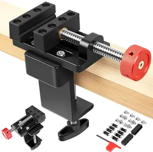Mini Drill Press Vise with Rubber Soft Jaws, 0-2.48" Clamping Range Mini Vice Clamp for Crafts,  Making, Modeling and Repairs, Precision  Small Vise for Small Projects
