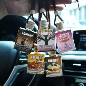 Formbo 5-Pack Car Air Fresheners, 5 Assorted Scents, Long-Lasting Odor Eliminator, Cute Hanging Diffuser for Car, Wardrobe & Office