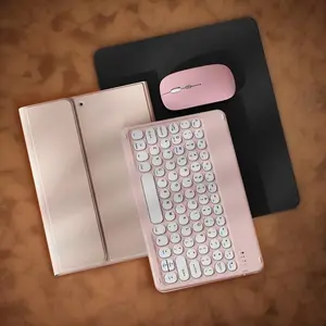 Wireless Keyboard Case with Pen Holder, Detachable Wireless Keyboard Case with Stand, Tablet & Computer Accessories for iPad