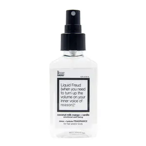 Liquid Freud Fragrance - Coconut Milk Mango Vanilla Mist for Hair & Body - Cruelty-Free with Argan Oil & Peppermint Extract - 4.25 oz