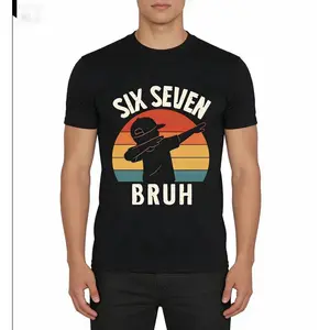 Men's 67 Meme T-Shirt, Dabbing Six Seven Numbers Funny Graphic Tee, Casual Short Sleeve Sport T-Shirt for Boys