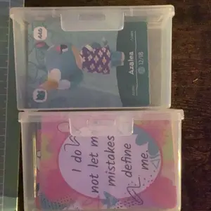 Card Storage Box, 2 Counts Clear Card Game Card Display Box, Poker Storage Box for Home Office, Office Accessories,  Room Accessories