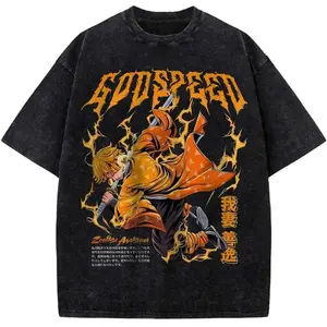 Zenitsu Agatsuma Anime Shirt, Demon Slayer Vintage Tee Gift For Fan Manga, Gift For Men, Gift For Women, Crew Neck T-shirt, Trending T-shirt