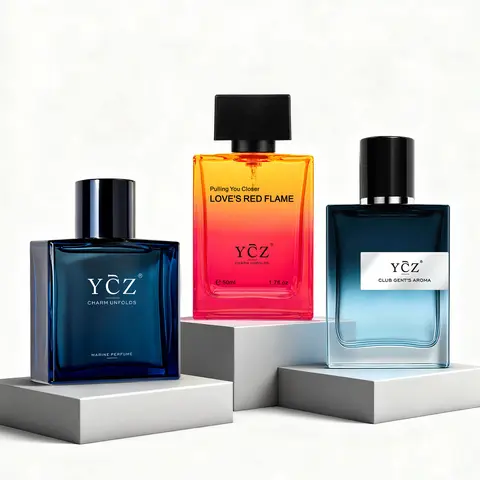 [YCZ] Magnetic Nights Fragrance Set | 3 × 50 mL | Midnight Marine, Love's Red Flame & Club Gent's Aroma | Men's Fragrance Gift Set |  Long-Lasting for Dates, Parties & Everyday Wear, Three Scents, Three Moods, One Unforgettable Night
