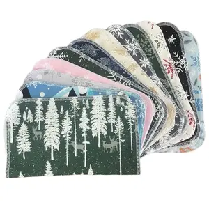 Winter Variety Pack - Eco-Friendly Reusable Kitchen Paper Towel Replacement Cotton Flannel Household