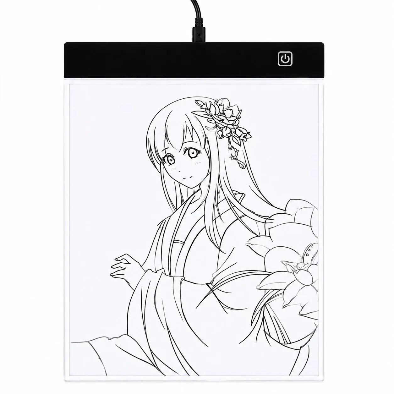 LED Drawing Tracing Light Board for Kids, 3-Level Dimmable, Single Pad with USB Cable, Tracing Board