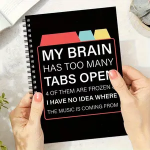 Humorous Spiral Notebook, Notepad, Funny Quote Journal for Daily Planning & Meeting Notes, Ideal Gift for Doctors Nurses Parents Colleagues Friends