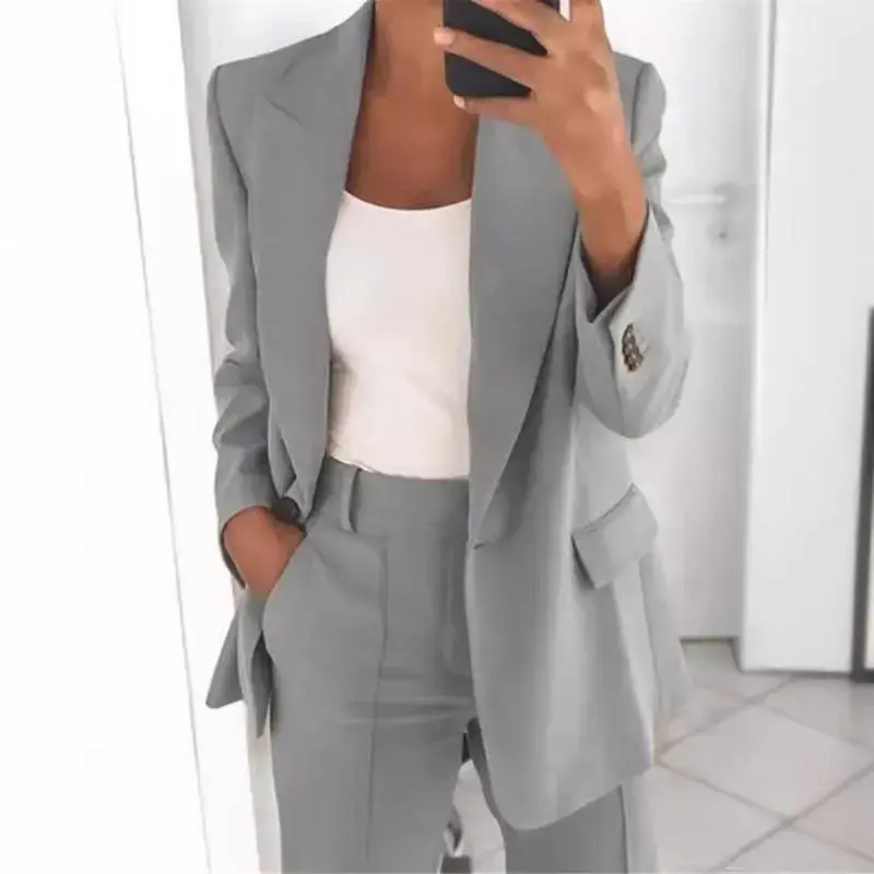 Women's Two Piece Sets Pants Suits Dressy Business Casual Outfits Professional Blazer Pantsuits Set Work Office Women's Two Piece Sets Pants Suits Dressy Business Casual Outfits Professional Blazer Pantsuits Set Work Office