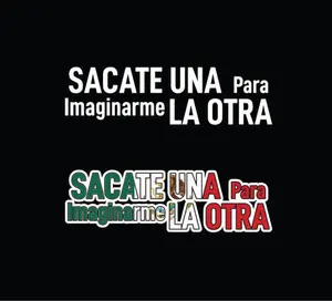 Sacate una para Imaginarme la otra Decal Car Window Laptop Vinyl Sticker Mexico Mexican flag decal sticker