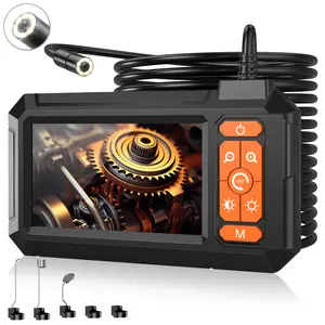 Industrial Endoscope Camera with Light 4.3" LCD Screen 1080P HD 8 Adjustable LED Lights IP67 Waterproof for Automotive Repair & Pipe Inspection Gift for Man