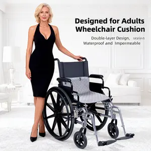 Senior Seat Pad, Elderly Wheelchair Liner, Waterproof Non-Slip Care Mat, Leak-Proof Adult Chair Cushion, Pure Color Anti-Mess Padding