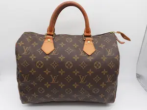 Pre-owned Louis Vuitton Coated Canvas Top Handle Bag Monogram Speedy 30