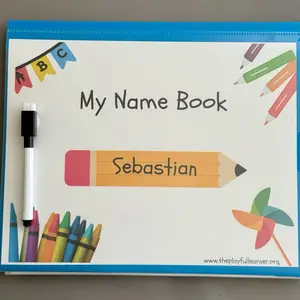 Personalized Name Learning Book *Please leave child’s FIRST NAME in notes*