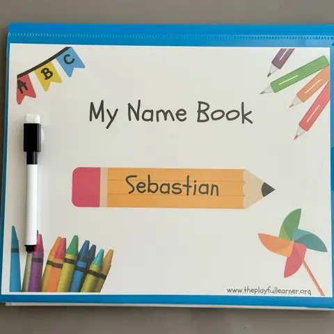Personalized Name Learning Book *Please leave child’s FIRST NAME in notes*