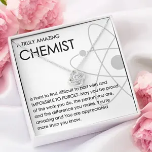 Chemist Necklace, Gift for Chemist, Thank You Chemist, Appreciation Gift for Chemistry Teacher, Science, Laboratory Gift, Chemistry Major