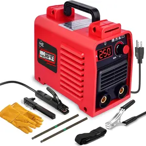 Welder Machine,Upgraded MMA-250A 110V Welding Machine,IGBT Digital Display LCD,Hot Start Anti-stick Stick Welder,Complete DIY Tool Kit for Portable Mini Welder,Strong Heat Dissipation MMA Welder