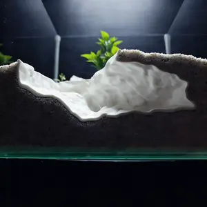 3D Printed Fish Tank Decorative Tree, Easy to Stick or Sand Fix, Ideal for Small Aquariums, Hollow Fish Hideout, Water Plant Holder