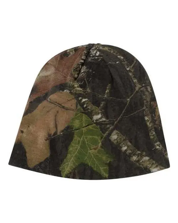 Unisex Camouflage Beanie - 8in Warm Winter Hat, Single Size, Comfortable 60/40 Cotton-Polyester Knit, Acrylic Lined, Licensed Everyday Outdoor Fashion Accessory