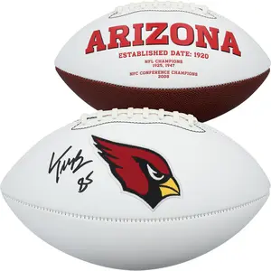 Trey McBride Arizona Cardinals Autographed Rawlings White Panel Football - Fanatics Authentic Certified