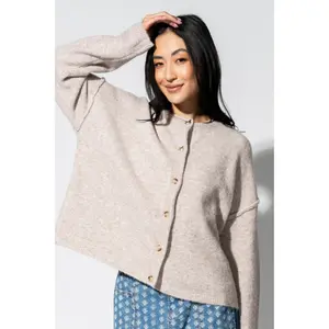 Urban Oat Cardigan - Soft Knit, Oversized Fit with Functioning Buttons