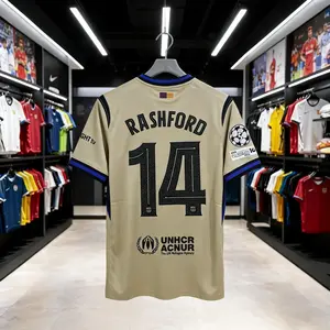 14# Rashford 25-26 Season Away Short Sleeve Soccer Jersey Fans Version Football Jersey