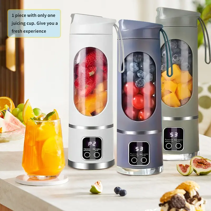 Portable USB Rechargeable Mini Blender & Juicer, Blender for Shakes, Fruit & Vegetable Juicer, Easy To Clean, Suitable for Sports Exercise and Fitness, Ice Maker Machine, Gift, Portable Smoothie Blender, Smoothies Blender, Usb Rechargeable Blenders