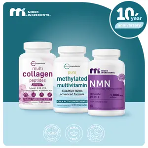 Amber's Anti-aging Bundle: Methylated Multivitamin 240 Capsules, NMN Complex 120 Capsules & Multi Collagen 240 Capsules