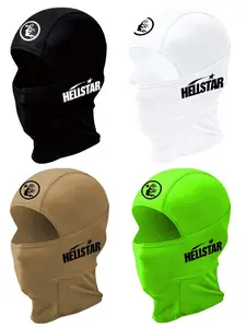 4pcs/2pcs/1pc Unisex Hip Hop Printing Balaclava Mask Neck Gaiter Headwear Breathable Ski Mask for Men Women Outdoor Sports Hiking Fishing Commuting Suitable for Daily Wear