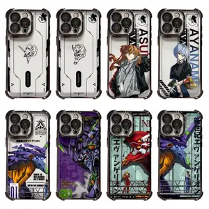 Hot Anime EVA Neon Genesis Evangelion Transparent Phone Cases For iPhone 17 16 15 14 13 12 11 Promax Pro Air Plus Asuka Rei Ayanami‌ NGELION-01 TYPE-01 Shockproof Protective Cover Casing Black Best Gifts For Valentine Christmas Birthday Halloween
