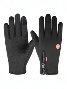 Winter gloves, waterproof, windproof, and warm, suitable for running, cycling, driving, and hiking; unisex. Hand Gloves, Mountaineering Training Gloves, Outdoor Sports Gloves