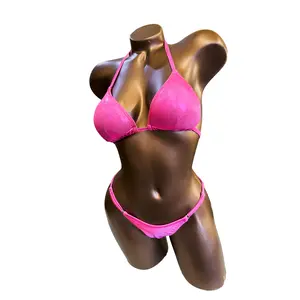 Hot Pink Metallic Fit Model Bikini | Ready to Ship