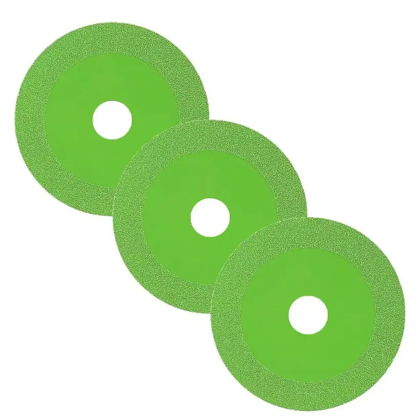 LOZLIN 3PCS Ultra-Thin Diamond Discs Kit - 4.5in(115mm) 22.23mm Power Tool Accessory for Glass, Ceramic Tile, Chamfering, Father's Day Gift