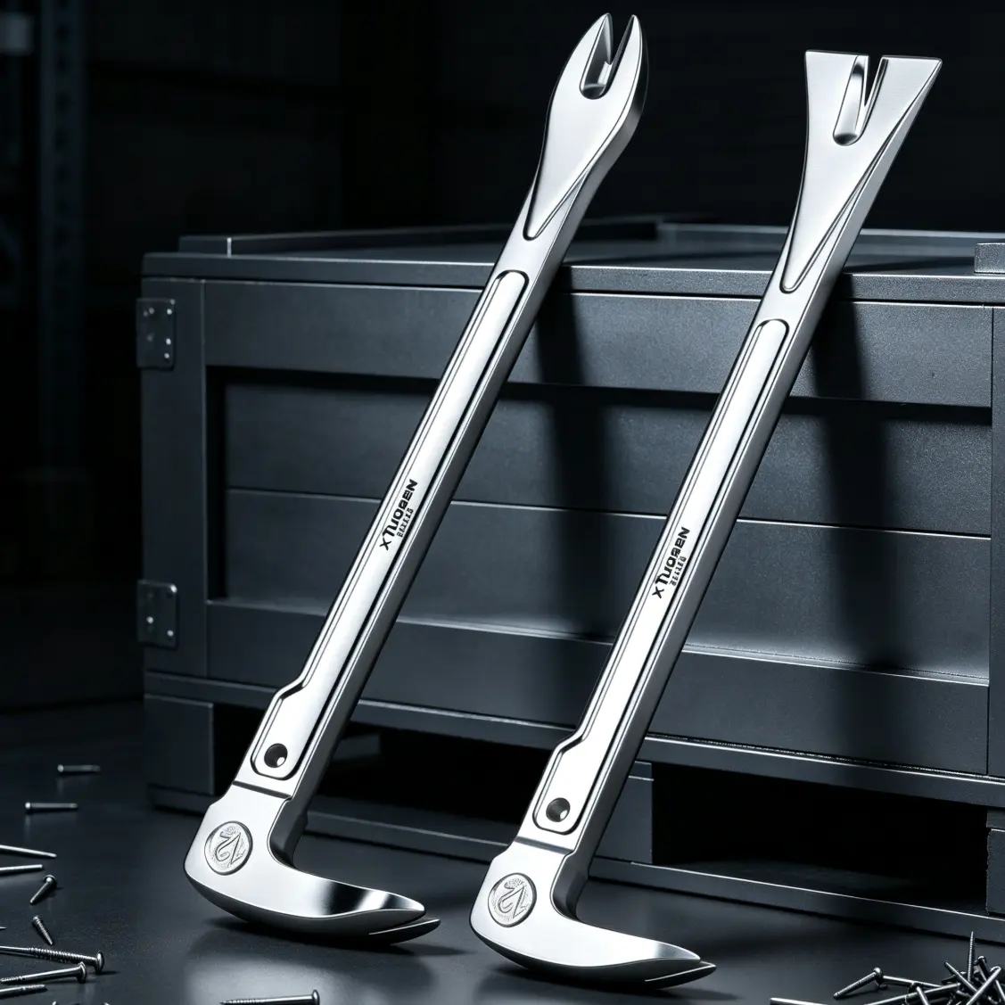 Heavy-Duty 3-in-1 Dual-Head Pry Bar - 8/10 In Cats Paw Nail Puller Hammer, Multipurpose Wrecking Bar for Demolition, Woodworking,toolupgrade