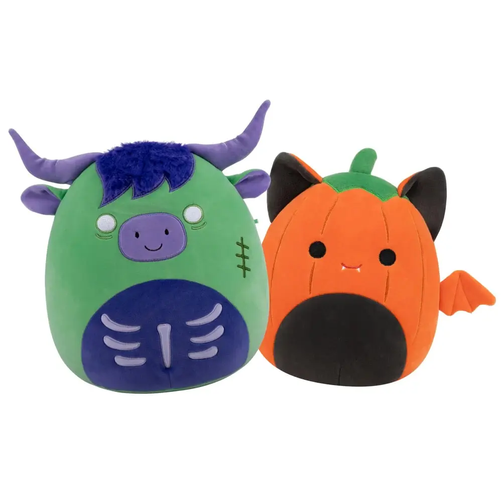 Squishmallows Select Series Plush Collectibles – Salt & Pepper 2-Pack, Cow Clip 2-Pack, 8” Ronnie the Cow Plush & Fan-Favorite Characters, Perfect Gift for Kids & Collectors