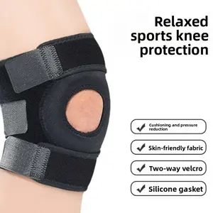 Knee Gears,Adjustable Velcro Sport Knee Pads Summer Skipping Rope Running Open Knee Pads Tennis Meniscus Protection Gear