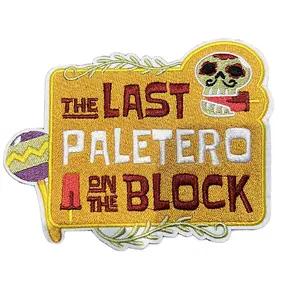 The last Paletero on the block patch iron on Embroidery Design Stylish Embroidery