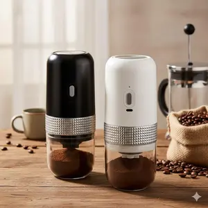 USB-C Electric Coffee Grinder Portable Wireless Adjustable Espresso Grind Anti-Static Modular Cleaning System Home Office Camping Use