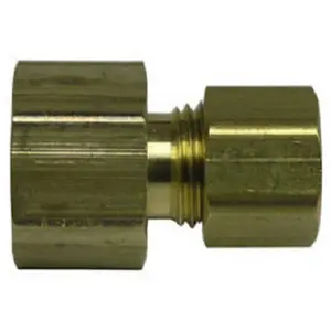 212 MAIN Lead-Free Brass Compression-Type Female Flare Adapter Pipe, Part Number 462-6-4X, 0.25x0.37 Size, Household Appliance Service Part