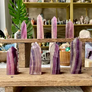 Natural Crystal Jelly Drops Fluorite Point Collection