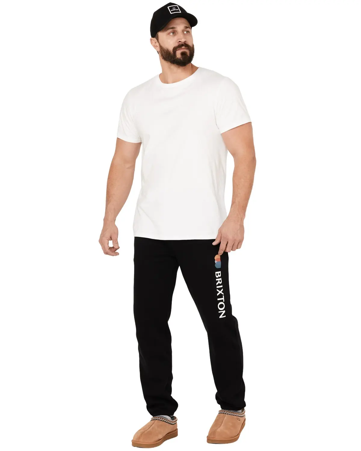 Brixton Men's Men'S Alton Line Fleece Jogger - 04860-Black