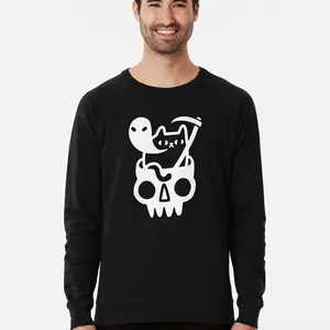 Doom Cat Lightweight Sweatshirt Classic Hoodie & Sweater - Everyday Comfort Wear - Unisex Warm Pullover